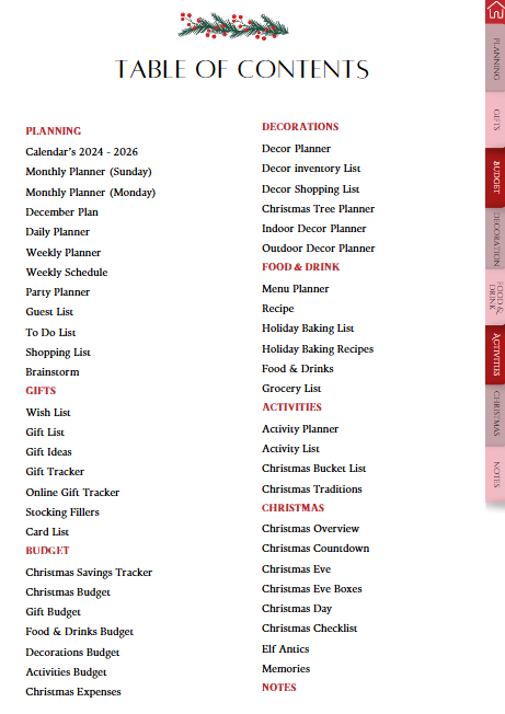 Ultimate Christmas Planner